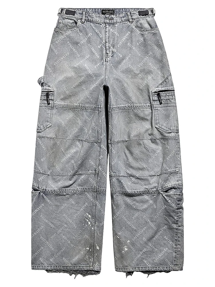 Bal Diagonal Allover Cargo Pants