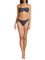 Margot Textured Waves Bikini Bottoms