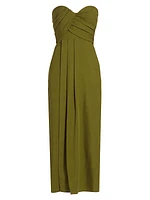 Yara Strapless Midi-Dress