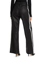 Baggy Leather Drawstring Pants