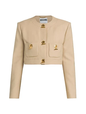 Chains & Hearts Cropped Jacket