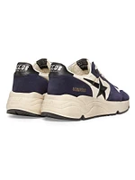 Running Sole Leather & Suede Sneakers