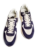 Running Sole Leather & Suede Sneakers