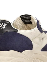 Running Sole Leather & Suede Sneakers