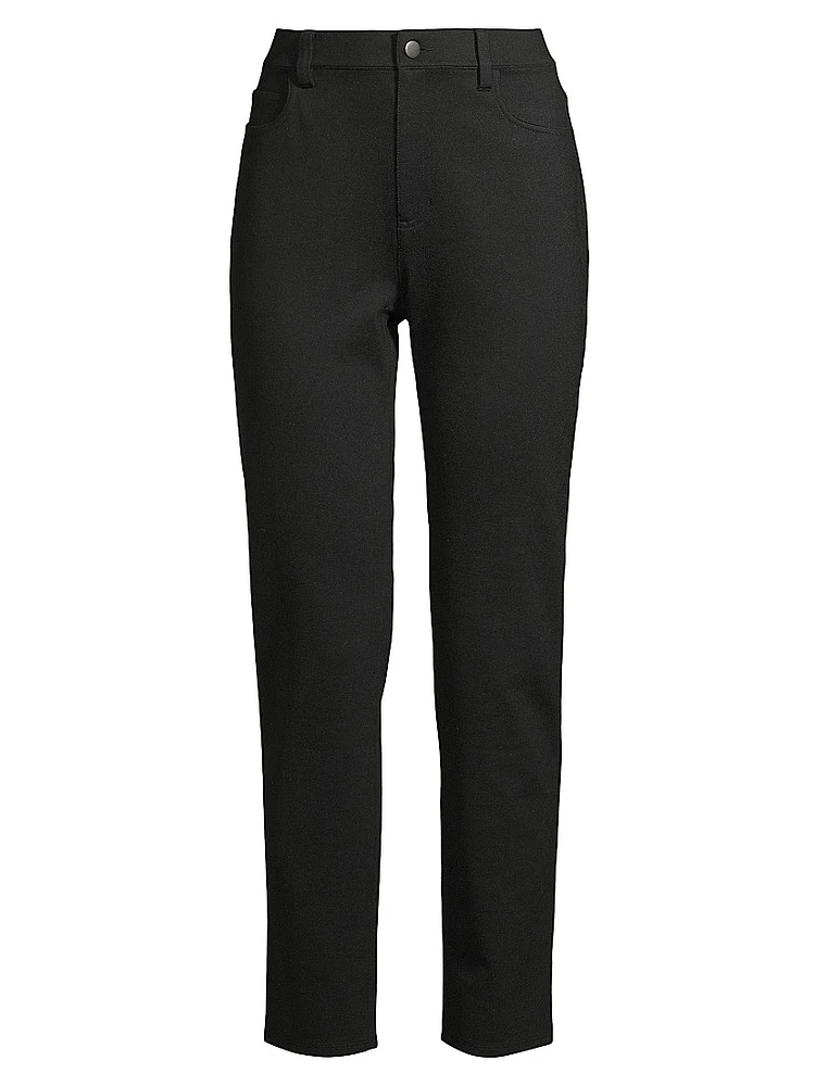 High-Rise Slim-Fit Stretch Jeans