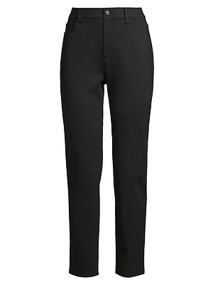 High-Rise Slim-Fit Stretch Jeans