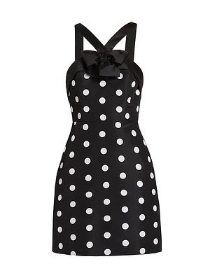 Colette Polka Dot Silk Minidress