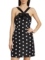 Colette Polka Dot Silk Minidress