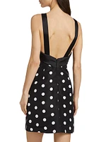 Colette Polka Dot Silk Minidress