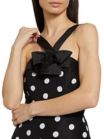 Colette Polka Dot Silk Minidress