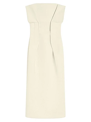 Adito Strapless Sheath Midi-Dress