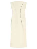Adito Strapless Sheath Midi-Dress