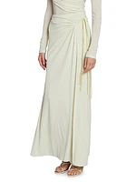 Macea Ruched Maxi Skirt