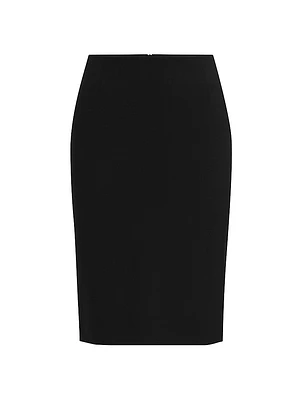 Slim-Fit Pencil Skirt Virgin Wool
