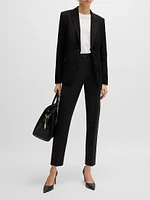 Regular-Fit Jacket Virgin Wool With Slit Cuffs