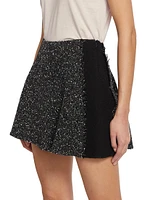 Elsie Metallic Tweed Miniskirt