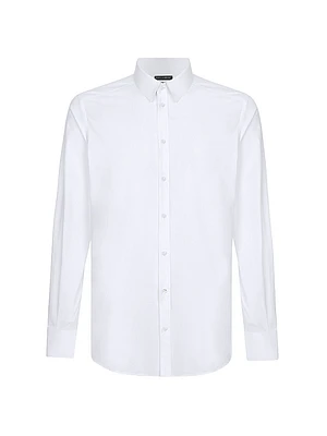 Poplin Button-Front Shirt