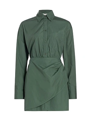 Dillon Cotton-Blend Shirtdress