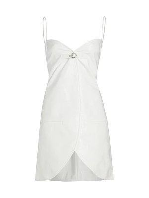 Ellipse Vinyl Minidress