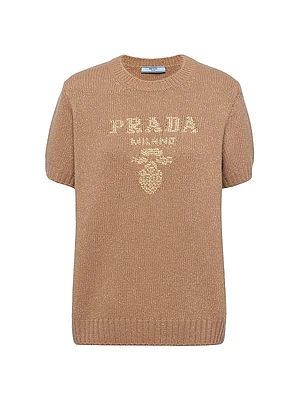 Wool, Cashmere And Lamé Crew-Neck Sweater
