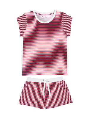 Stripe Jersey Short Pajama Set