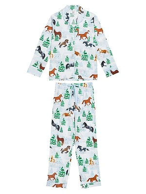 Women's Skydog Long Pajama Set
