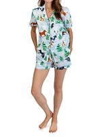 Women's Skydog Short Pajama Set