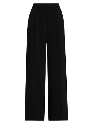 Pleated Wide-Leg Pants