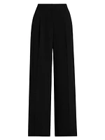 Pleated Wide-Leg Pants