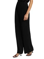 Pleated Wide-Leg Pants