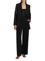 Pleated Wide-Leg Pants