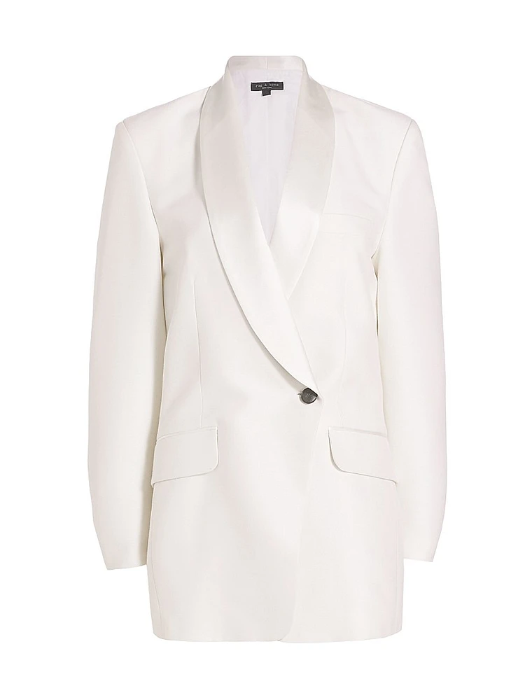 Femi Wool-Blend Double-Breasted Blazer Dress