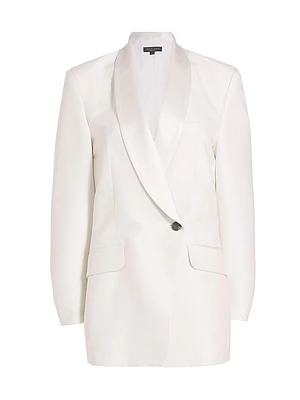 Femi Wool-Blend Double-Breasted Blazer Dress