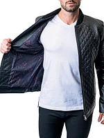 Leather Croco Jacket