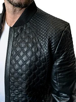 Leather Croco Jacket