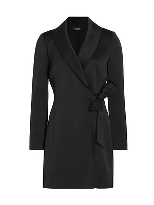 Christina Tuxedo Side-Tie Minidress