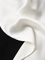 Crepe Bow-Sleeve Minidress
