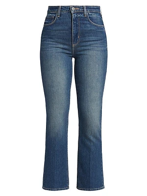 Mira Crop Micro Boot-Cut Jeans