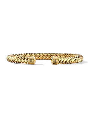 Cable Cuff Bracelet In 18K Yellow Gold