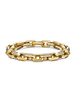 Heirloom Chain Link Bracelet in 18K Yellow Gold