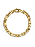 Heirloom Chain Link Bracelet in 18K Yellow Gold