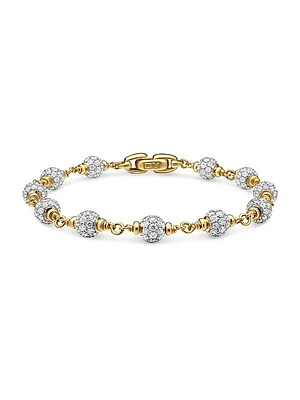 Spiritual Beads Rosary Bracelet in 18K Yellow Gold