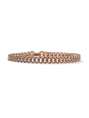 Curb Chain Bracelet in 18K Rose Gold