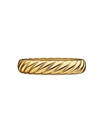 Cable Band Ring 18K Gold, 5mm
