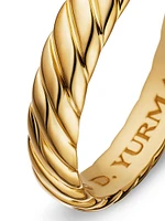 Cable Band Ring 18K Gold, 5mm