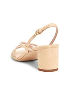 Renee Suede Block Heel Sandals