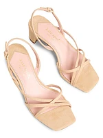 Renee Suede Block Heel Sandals