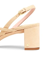 Renee Suede Block Heel Sandals