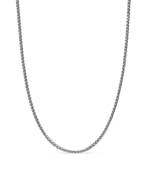Wheat Chain Necklace Sterling Silver