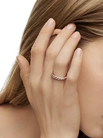 Sculpted Cable Band Ring 18K Rose Gold